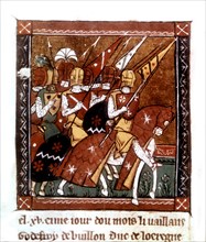Manuscrit, Godefroy de Bouillon rassemble ses compagnons