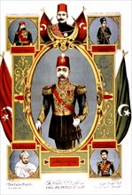 Imagerie populaire turque, Mohamed V de Turquie (1909)