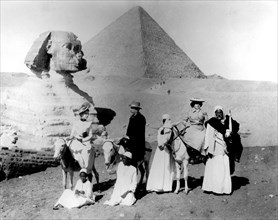 Anatole France with Madame Armand de Cailleret in Egypte