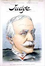 Caricature of admiral Dervey