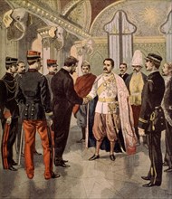 Paul Doumer recevant le roi de Siam (1898)