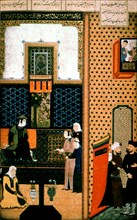 Persian manuscript, Farhed led to Shirin Palace
