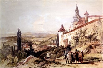 Vue du château de Skemmnitz