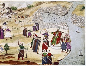 Makryannis, Tente du sultan à Constantinople