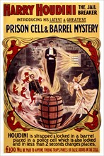 Affiche publicitaire pour le magicien Harry Houdini