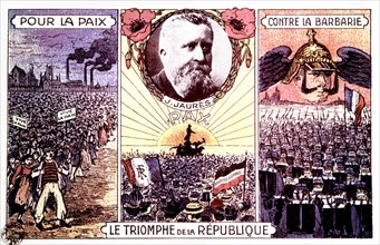 Carte postale, Allégorie, Le triomphe de la République