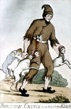 Robinson Crusoé et ses trois enfants