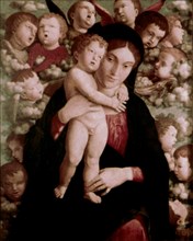 Mantegna, Vierge à l'enfant avec anges