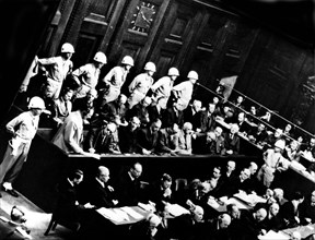 The Nuremberg trial: Goering speaking