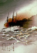 Bois gravé anonyme, Guerre sino-japonaise