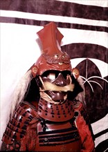 Samurai helmet shaped like a Nichiren monk hat