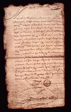 Lettre manuscrite de Louis XIV