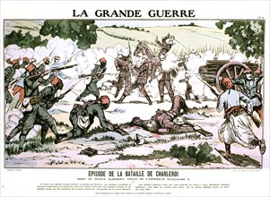 Image d'Epinal : La bataille de Charleroi, 1914-1918