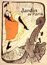 Affiche publicitaire : Jane Avril au Jardin de Paris