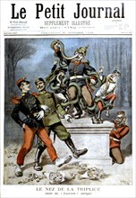Caricature, du 25-10-1896, contre la Triplice