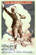 Affiche de propagande. "La Marseillaise", 1918