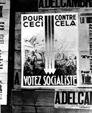 Affiche électorale de la S.F.I.O., 1936