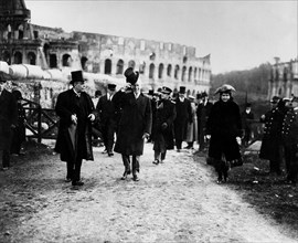 President Wilson's visit in Italy for a meeting of the League of Nations, 1919