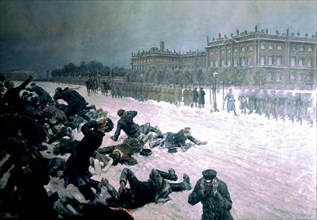 Fusillade des travailleurs devant le palais d'hiver, 9 janvier 1905