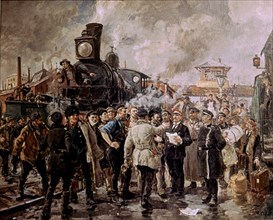 Savitsky, Grève générale des chemins de fer (1905)