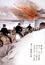 K.Suzuki. Bataille de la Mandchourie. Occupation du château de Fungwong