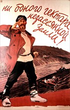 Propaganda poster by Vasily Yefanov (1930)