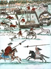 Illustration by Florian Baucke (1749-1767). Zwettler Codex. Life of Guarani Indians seen by a Jesuit father