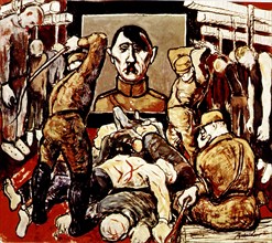 Albin Amelin (Swedish artist), Race hygiene (Hitler's slaughters)