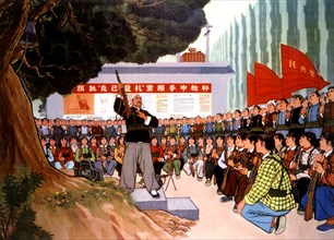 Cours d'instruction militaire pendant la révolution culturelle