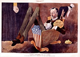 Caricature in "The Verdict", au sujet de Rockfeller et la Standard Oil