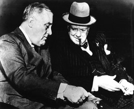 Conférence de Casablanca, rencontre de Roosevelt et Churchill