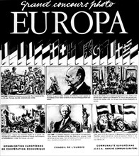 'Europa', great photography contest on the history of the Common Market (1958)