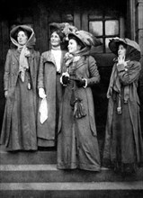Les principales dirigeantes du groupe des suffragettes