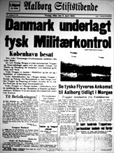 World War II. German invasion of Denmark (1940)