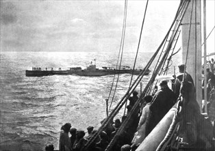 Arraisonnement par un sous-marin allemand d'un transatlantique espagnol (avril 1918)