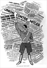 Satirical cartoon by Kelen in "Le rire": Hitler