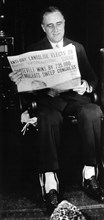 Franklin Delano Roosevelt après sa réélection comme gouverneur de New York