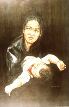 Painting by Kennett J. Scowcroft, "The innocent"