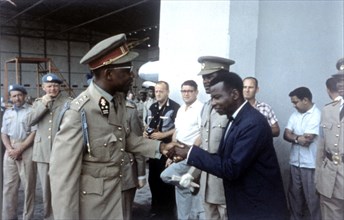 Le général Mobutu et Joseph Bundhe