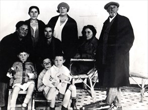 Stalin and Nadia's children, Svetlana and Basile, 1930