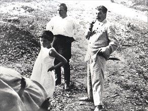 Staline, Svetlana et Kirov à la campagne, 1934
