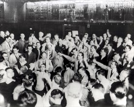 Wheat market in Chicago after the United States have announced the abandon of the gold standard.
