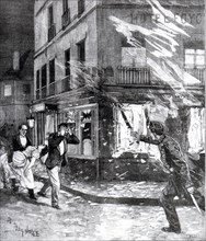 Anarchist attack against the restaurant Foyot. Paris - 1894