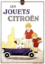 Affiche publicitaire : Les jouets Citroën.