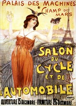 Affiche publicitaire de Pal : Salon du cycle et de l'automobile.
