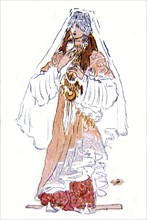 Prince Igor, opera by Borodin (1833-1887). Watercolour by Korovin