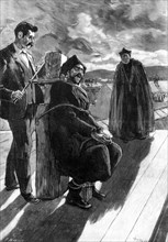 Execution of the anarchist who assassinated Canovas (garrot torture)