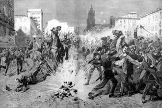 Attentat anarchiste contre le maréchal Martinez Campos - Espagne - 1893