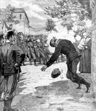 Exécution de l'anarchiste Clavijo, assassin du général Primo Rivera