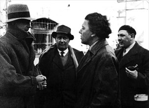 Paul Eluard, Nezval, Breton and Teige in Prague